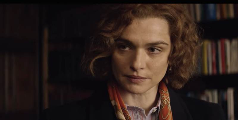 Rachel Weisz as Deborah Lipstadt in Denial. Image via screenshot